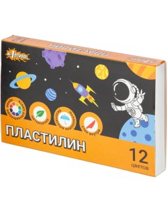 Пластилин Space time набор 12 цв 180 гр со стеком №1 school