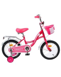 Велосипед 14 Premium Girl цвет розовый белый 4510671 Graffiti
