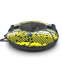 Надувная ватрушка тюбинг 95см sport лимонный с автокамерой Nika
