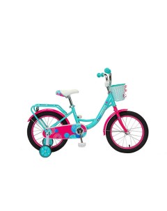 Велосипед детский STAR 702 16 100 120см бирюзовый с розовым Nobrand