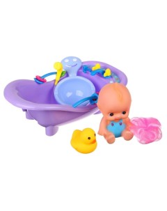 Набор игрушек для игры в ванне Пупс в ванне 5 предметов цвет МИКС Крошка я