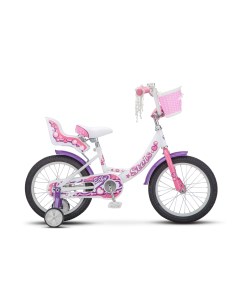 Велосипед ECHO 16 колесо 16 рост 9 5 сезон 2023 2024 белый розовый Stels
