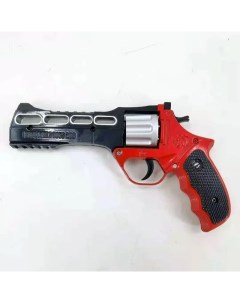 Игрушечный револьвер Chiappa Rhino металлический пистолет с пистонами красный Matreshka