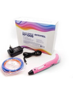 3D ручка RP100B c LCD дисплеем розовая Myriwell