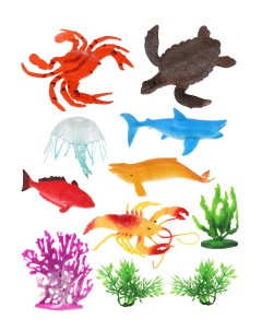 Набор фигурок Морские животные 11 предметов 880132A Наша игрушка