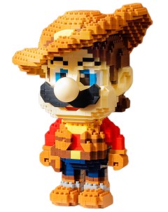 3D конструктор ковбой Марио Mario 950 деталей 16 см Starfriend