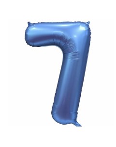 Воздушный шар Цифра 7 фольгированный синий Fiolento