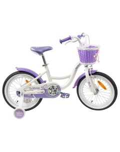 Детский велосипед Merlin 16 бело пурпурный Tech team