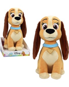 Мягкая игрушка собачка Леди 30 см бежевый Disney