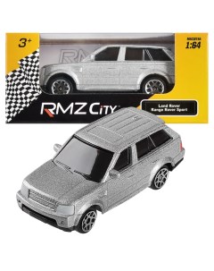 Машина металлическая RMZ City 1 64 Range Rover Sport цвет серебристый 9 x 4 2 x 4 Uni fortune