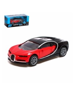 Машинка Bugatti инерционная Купе красная Автоград