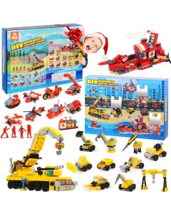 Адвент календарь с игрушками машинками для мальчиков 24 сюрприза Dgsenpi