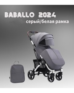 Коляска прогулочная Babalo Future 2024 серый белая рама Baballo