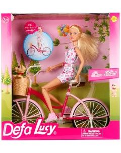 Кукла На велосипеде 33см Defa lucy