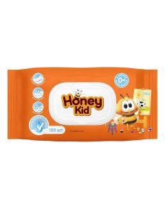 Салфетки влажные детские гигиенические 120 шт Honey kid
