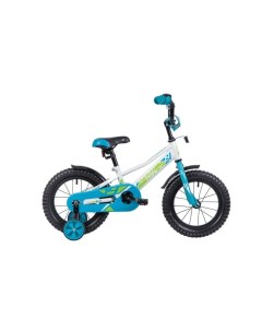 Детский велосипед Valiant 14 белый голубой 2019 Novatrack