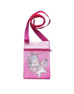 Детский подарочный набор Единорожка сумка брошь цвет розовый Nazamok