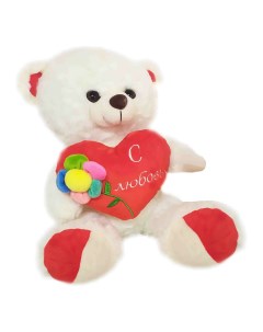 Мягкая игрушка Медведь с сердцем 30 см Toy and joy
