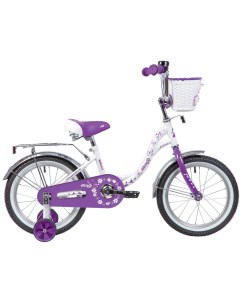 Велосипед Novatrack Butterfly 16 2023 бело фиолетовый Nobrand