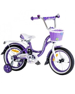 Велосипед 14 Lady фиолетовый белый Nameless