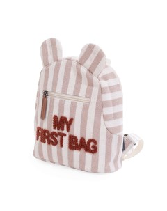 Рюкзак детский для девочек MY FIRST BAG розово белый Childhome