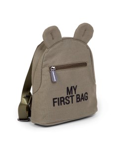 Рюкзак детский для девочек мальчиков MY FIRST BAG хаки Childhome