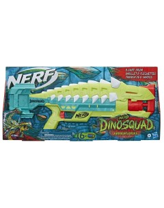 Бластер нерф DinoSquad Armorstrike Dart Blaster с 8 дротиками Hasbro