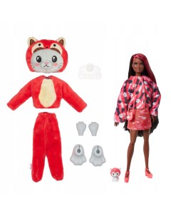 Кукла Cutie Reveal Series Red Panda Kitten Котенок в образе красной панды HRK23 Barbie