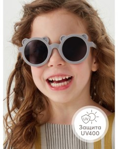 Очки детские солнцезащитные UV400 с защитой от ультрафиолета коричневые Happy baby