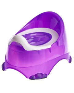 Горшок детский антискользящий Бэйби Комфорт с крышкой съёмная чаша цвет фиолетовый Dd style