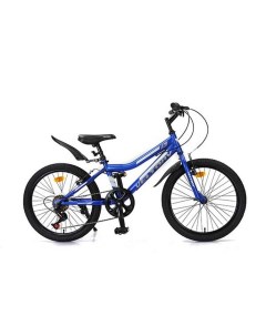 Велосипед детский 20V 906 синий рост 120 140 см 7 10 л Veltory