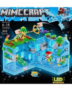 Конструктор My World Mineсraft Битва с Ледяным Драконом L4 503 детали Shop for you