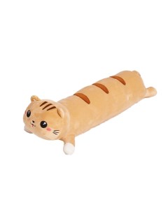 Мягкая игрушка Кот сосиска лежачий рыжий 80 см La-laland