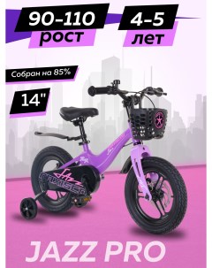 Велосипед детский двухколесный JAZZ Pro 14 2024 Фиолетовый Матовый Z MSC J1433P Maxiscoo