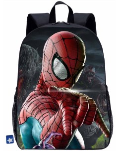 Рюкзак Человек паук Spider Man черный 28х13х39 см 14 л Starfriend