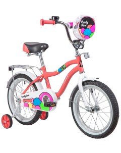 Велосипед Candy 16 2019 10 коралловый 10 ростовка Novatrack