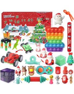 Адвент календарь с игрушками для мальчиков и маленьких принцесс 24 сюрприза Eug-products