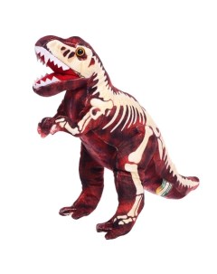 Мягкая игрушка Тиранозавр скелетон 40 см Абвгдейка