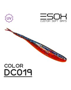 Силиконовая приманка Фурия 180 мм цвет DC019 3 шт Esox