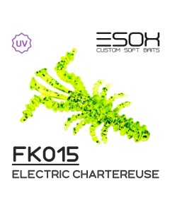Силиконовая приманка Musya 35 мм цвет FK015 Electric Chartreuse 9 шт Esox