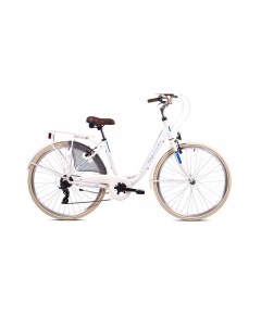 Велосипед CITY DIANA ALU 28 1 X 6 ALU 18 белый синий 2024 Capriolo