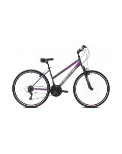 Велосипед TOURING TREK SUNRISE LADY 28 3 X 6 STEEL 17 серебро розовый 2024 Capriolo