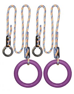 Кольца гимнастические круглые В 1 Фиолетовые Maksi-sale