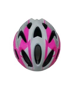 Шлем защитный спортивный FSD HL057 out mold размер M 52 56 см розово белый 600320 Stels