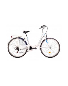 Велосипед CITY DIANA STEEL 28 1 X 6 STEEL 18 белый синий Capriolo