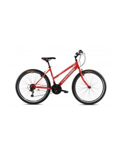 Велосипед MTB PASSION LADY 26 3 X 6 STEEL 17 красный белый 2024 Capriolo