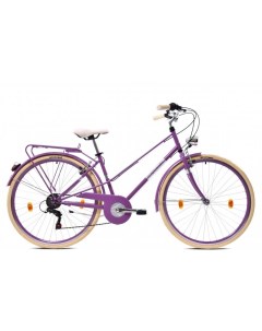 Велосипед CITY SUNDAY 28 1 X 6 STEEL 17 фиолетовый Capriolo