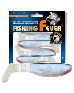 Мягкая силиконовая приманка риппер FishingFever Flat 75 мм 10 шт 044 Aqua