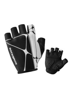 Велоперчатки с гелем размер XL цвет черный короткие пальцы Rockbros