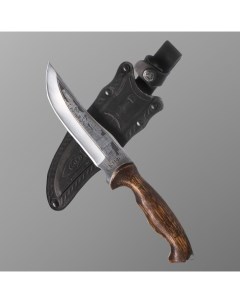 Нож кавказский туристический Скиф с ножнами сталь 40х13 вощеный орех 14 см Nobrand